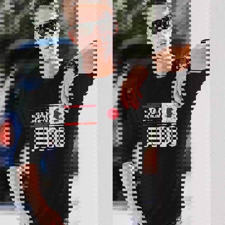 日本 柔道 旗 格闘技 スポーツ 競技 トレーニング 長袖Tシャツ 彼への贈り物