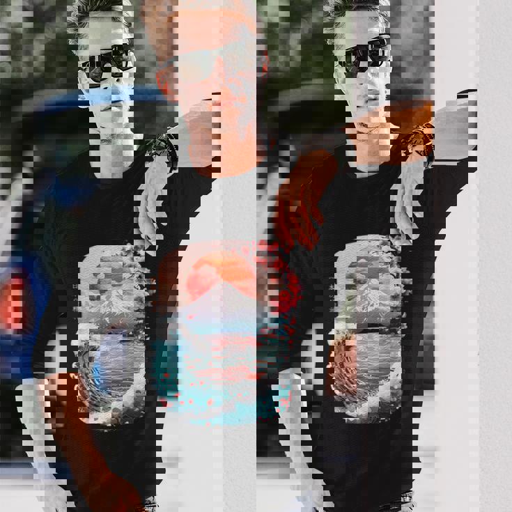 日本の 精神 で 90年代 の レトロ な雰囲気 の ヴェイパーウェイヴ 原宿 の 美学 長袖Tシャツ 彼への贈り物