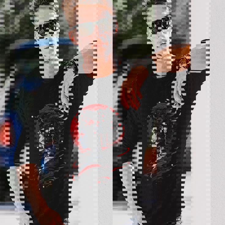 日本の芸者 長袖Tシャツ 彼への贈り物