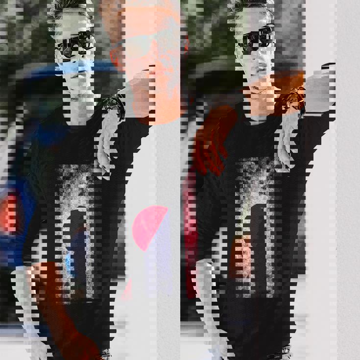 日本タイ国旗 日本語タイ 長袖Tシャツ 彼への贈り物