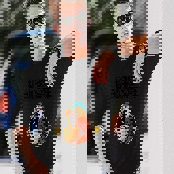 最高のバードアート メンズ レディース バードウォッチャー 長袖Tシャツ 彼への贈り物