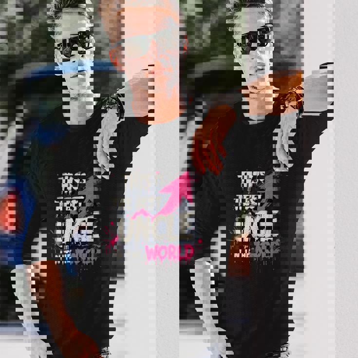 最高の叔父デザイン 長袖Tシャツ 彼への贈り物