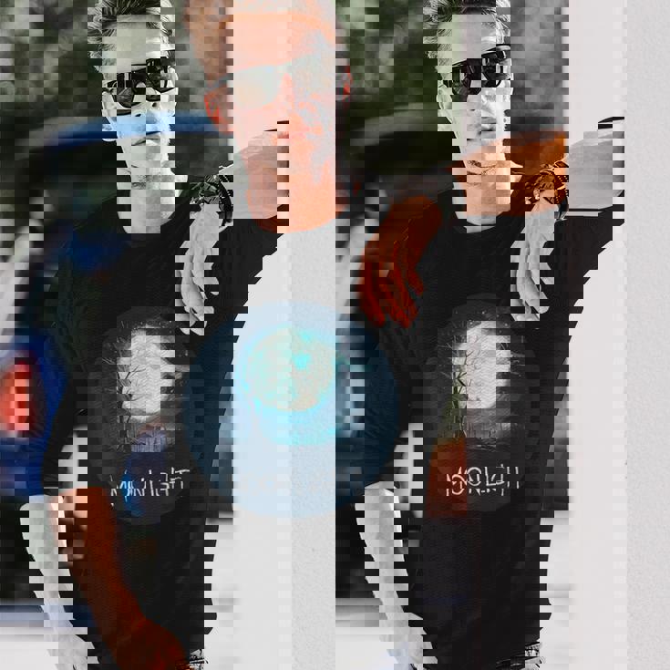 月光愛好家のための素晴らしい夜の服。 長袖Tシャツ 彼への贈り物