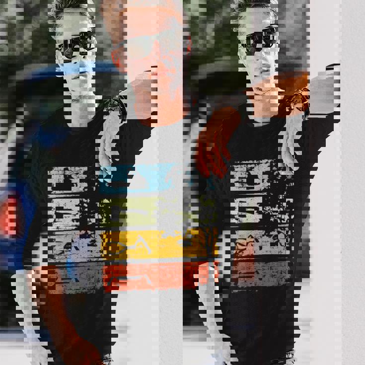 木こり ヴィンテージ チェーンソー 森林労働者 森林 長袖Tシャツ 彼への贈り物