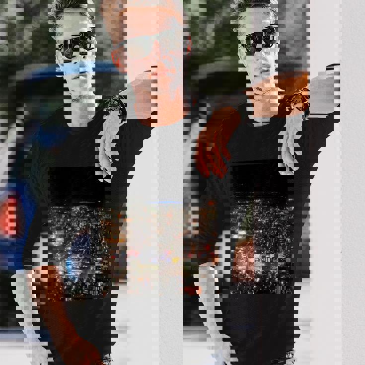 東京の夜景 長袖Tシャツ 彼への贈り物