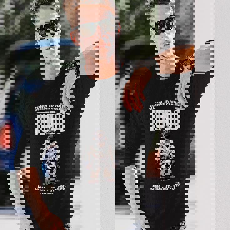 柔道ゴリラ かわいい日本の柔道家 長袖Tシャツ 彼への贈り物