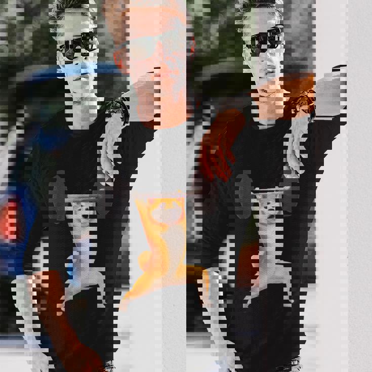 柴犬 イヌ 面白いtシャツ 犬 筋トレ 文字入り メンズ 半袖 服 おもしろグッズ 文字tシャツ ネタ ブラック 長袖Tシャツ 彼への贈り物