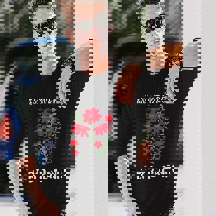 植物に気を取られがち 水やり 庭 鉢 ガーデナー 長袖Tシャツ 彼への贈り物