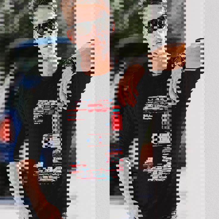 楽しい救急車 3歳の誕生日パーティー 男の子 3歳服 長袖Tシャツ 彼への贈り物