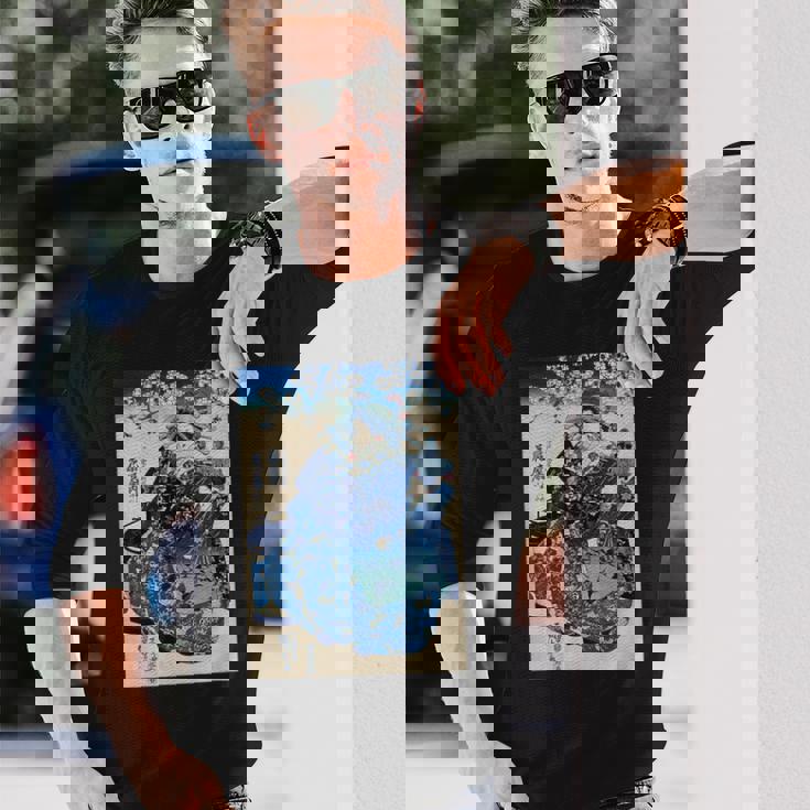 歌川国芳 ヴィンテージ 浮世絵優女 長袖Tシャツ 彼への贈り物