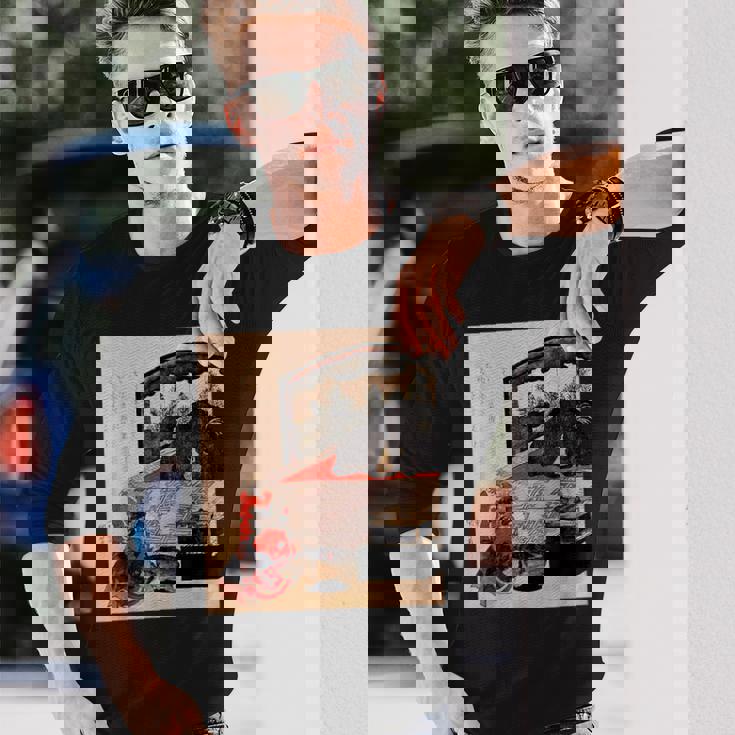 歌川国芳 訓練中の遊女 長袖Tシャツ 彼への贈り物