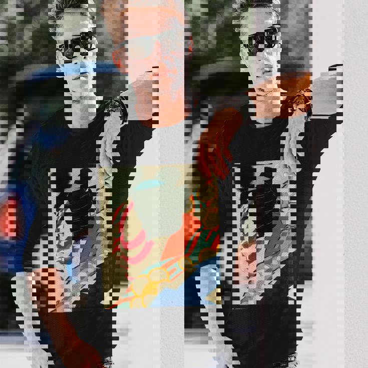 歌舞伎 かぶき 役者 日本美術 浮世絵 役者絵 名取春仙 七世松本幸四郎 梅王 長袖Tシャツ 彼への贈り物