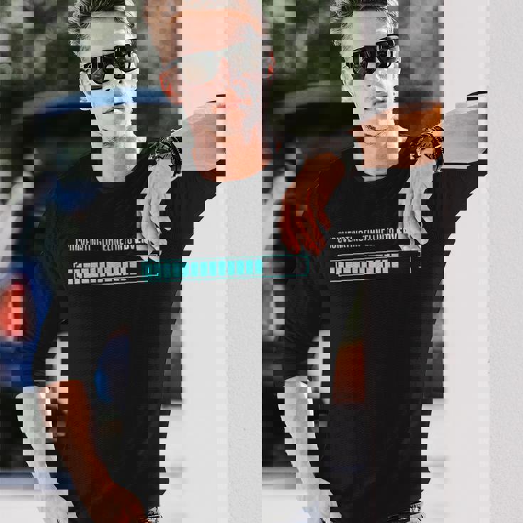 残業読み込み モーションデザイナーの現実 長袖Tシャツ 彼への贈り物