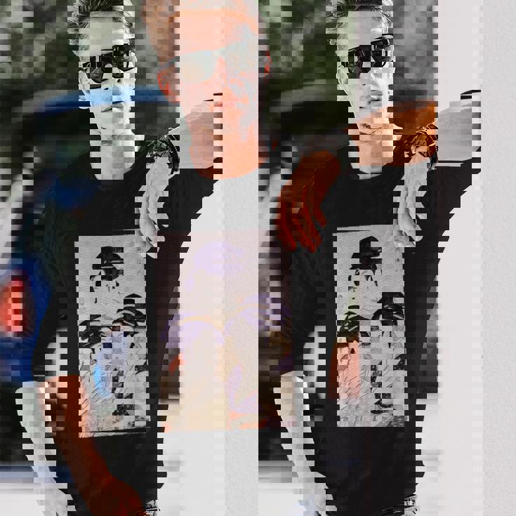 浮世絵 美人 ユーモア アート 絵 漢字 日本 長袖Tシャツ 彼への贈り物