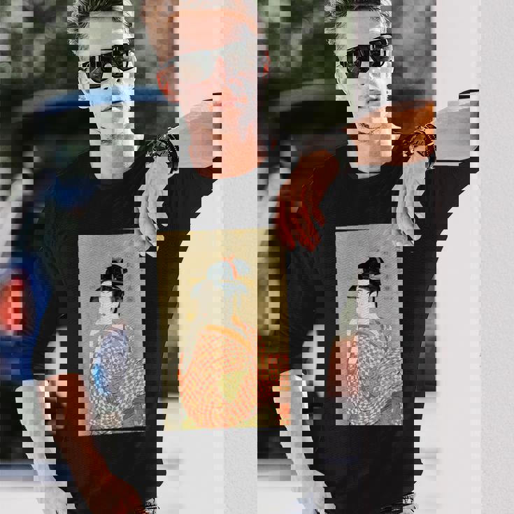 浮世絵デザイン『喜多川歌麿』アート 美術 日本画 グッズ 長袖Tシャツ 彼への贈り物