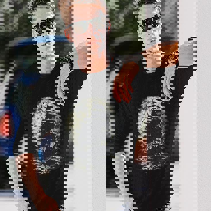 海賊と幽霊船 長袖Tシャツ 彼への贈り物