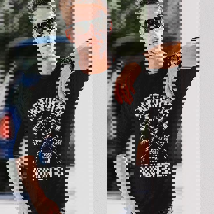 消防士 ボランティア レスキュースクワッド ニューヨーク 長袖Tシャツ 彼への贈り物