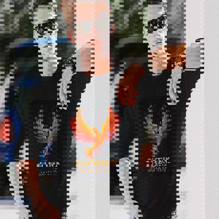 炎フェニックス コスチューム 火の鳥好きに 長袖Tシャツ 彼への贈り物