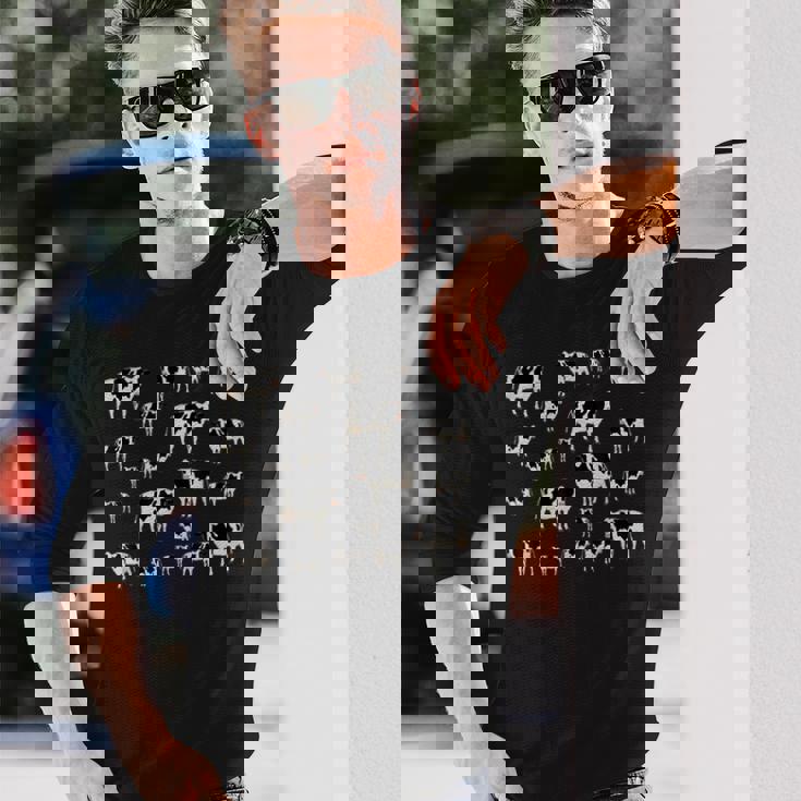 牛農場の動物柄 長袖Tシャツ 彼への贈り物