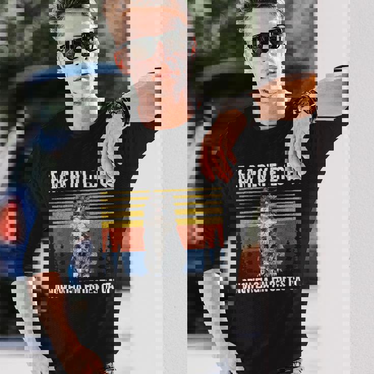 猫 ノルウェージャンフォレストキャットの社員 長袖Tシャツ 彼への贈り物