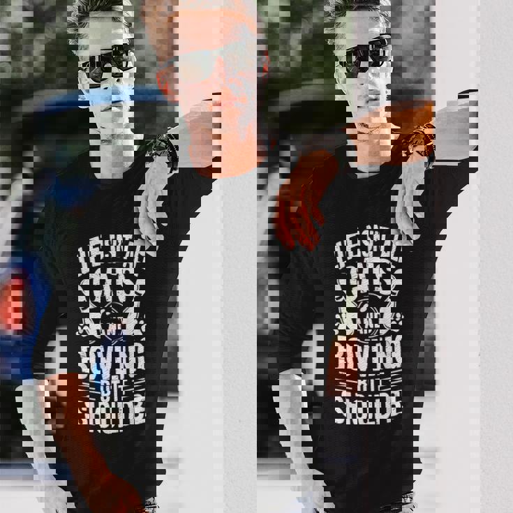 猫とボウリング 面白いボウラー ボウリング 長袖Tシャツ 彼への贈り物