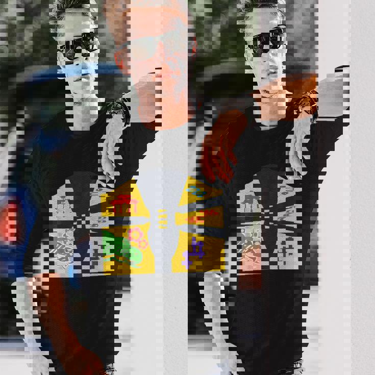 琉球備形沖縄沖縄内南朱型 三線 長袖Tシャツ 彼への贈り物