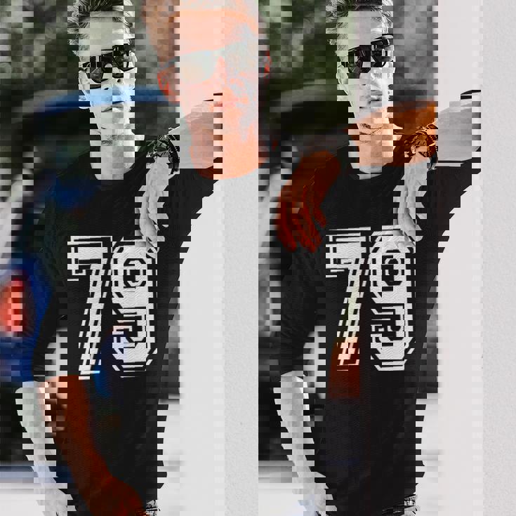 番号 79インチ ホワイト 長袖Tシャツ 彼への贈り物