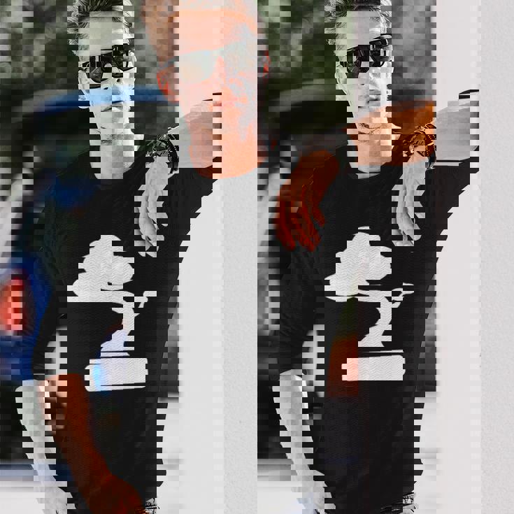 盆栽-ケンガイホキダチマツジュニパー盆栽 長袖Tシャツ 彼への贈り物