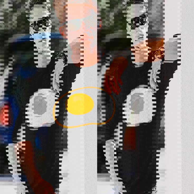 目玉焼き 漫画 カワイイ オタク ブランチ 料理 面白い 長袖Tシャツ 彼への贈り物