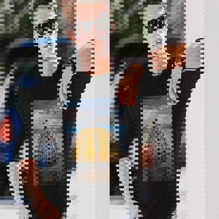 直島 直島 日本 長袖Tシャツ 彼への贈り物