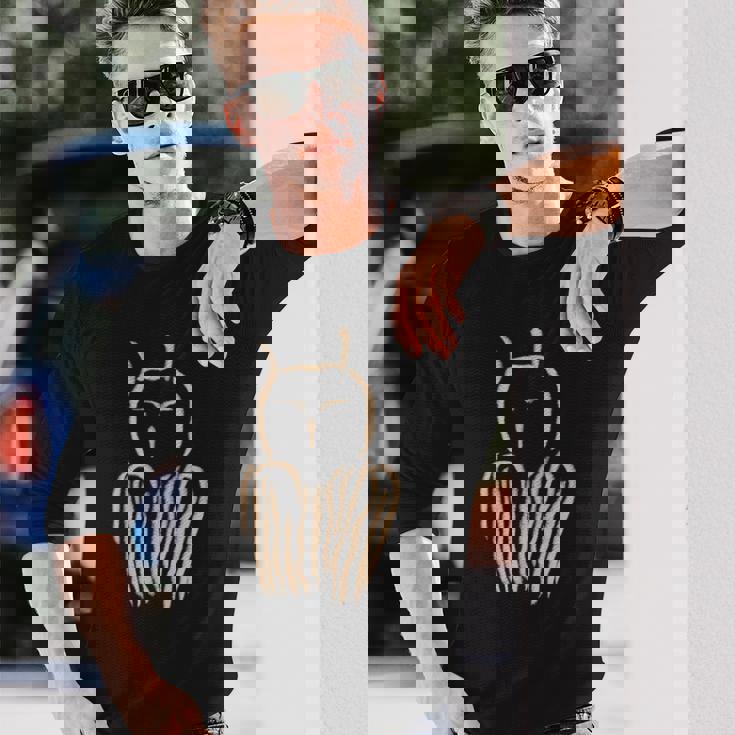 石器時代の洞窟壁画 フクロウの洞窟壁画 洞窟壁画 洞窟壁画 長袖Tシャツ 彼への贈り物