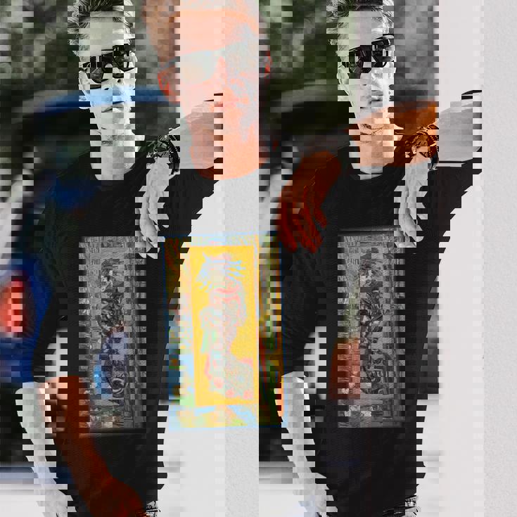 礼儀ヴァンゴッホ日本美術印象派絵画日本 長袖Tシャツ 彼への贈り物