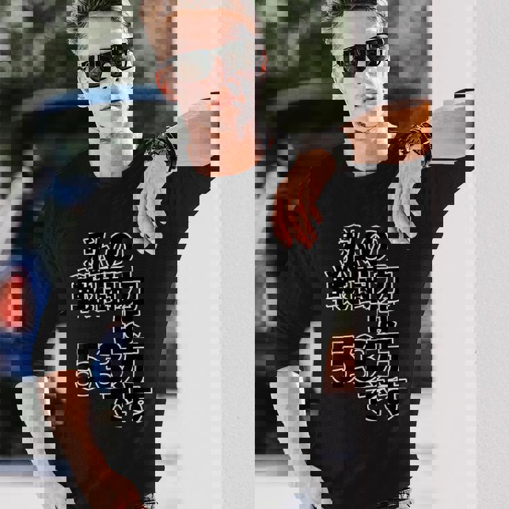 私の戦闘力は 53万 です【オタt】オタク 漫画 アニメ パロディ 名言 セリフ 面白い 文字 デザイン 長袖Tシャツ 彼への贈り物