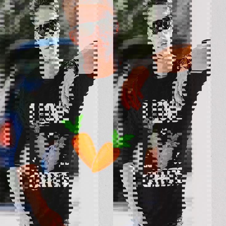 私はニンジンが大好き 長袖Tシャツ 彼への贈り物