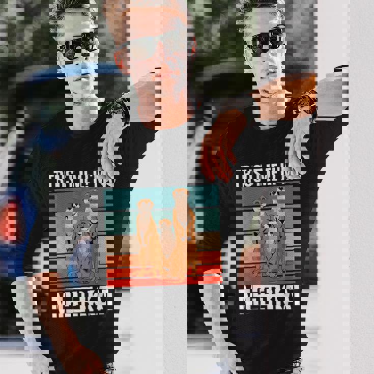 私はミーアキャット ハロウィン ミーアキャット ミーアキャット 長袖Tシャツ 彼への贈り物