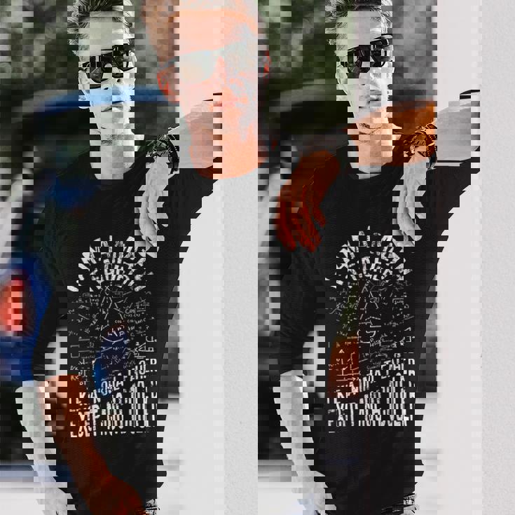 私は数学の先生です先生のための面白い数学 長袖Tシャツ 彼への贈り物