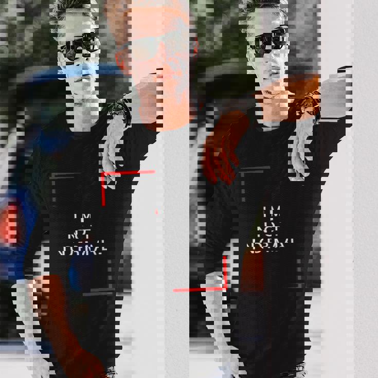 私は普通じゃない 長袖Tシャツ 彼への贈り物