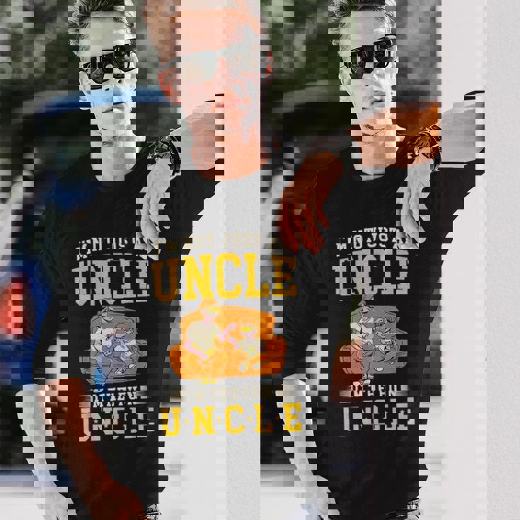 私は楽しいおじさんです 面白いパーティー愛好家のおじさん コスチュームのおじさん 長袖Tシャツ 彼への贈り物