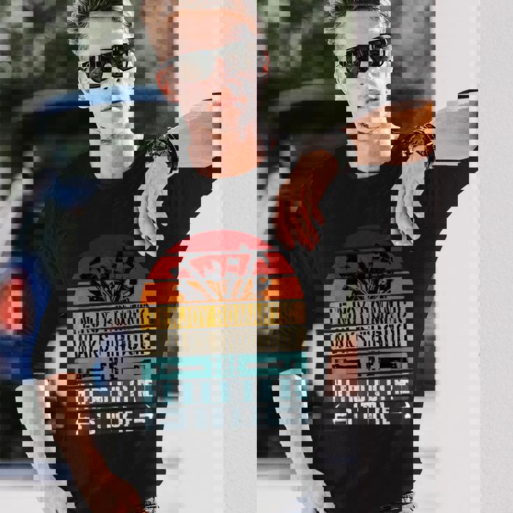 私は金物屋の男たちを長い間ロマンチックな散歩を楽しんでいます 長袖Tシャツ 彼への贈り物