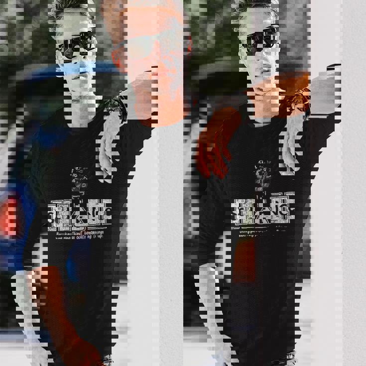 科学は魔法のようではない 長袖Tシャツ 彼への贈り物