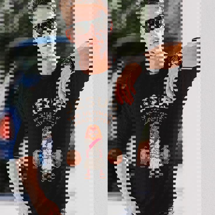 究極のデッドリフターのイエス 面白いイエス デッドリフト 長袖Tシャツ 彼への贈り物