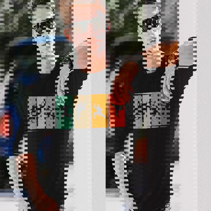 空手戦闘機シルエット空手 長袖Tシャツ 彼への贈り物