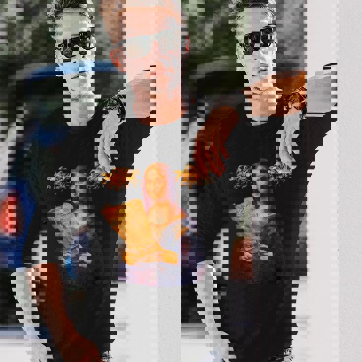 競馬 馬tシャツ モナリザ おもしろ ウマ レース 馬 乗馬 競馬 面白いtシャツ メンズ グッズ ネタ 大人 男性 長袖Tシャツ 彼への贈り物