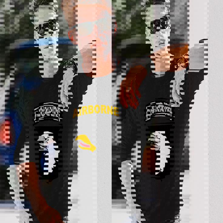 第101空挺師団 アメリカ軍 長袖Tシャツ 彼への贈り物