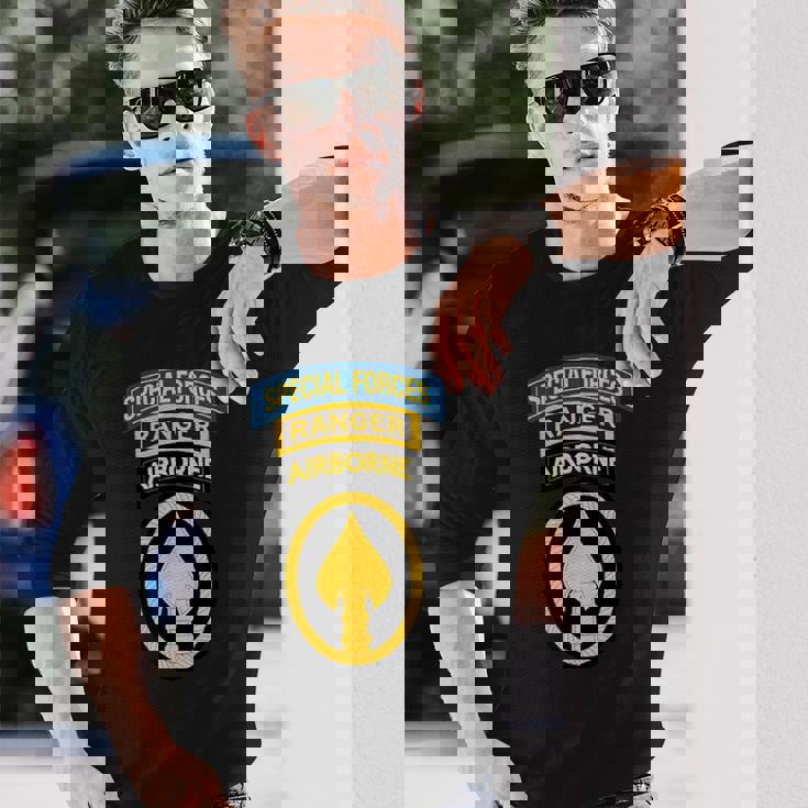 米国特殊部隊 -Fレンジャータブ -Ocomパッチ 長袖Tシャツ 彼への贈り物