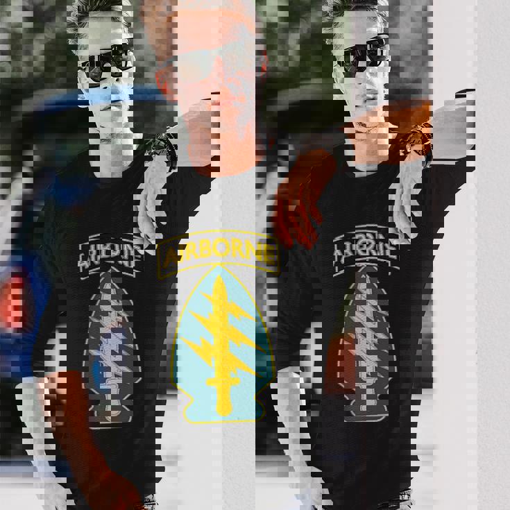 米陸軍 第1特殊部隊 コマンド 空挺 米軍 長袖Tシャツ 彼への贈り物