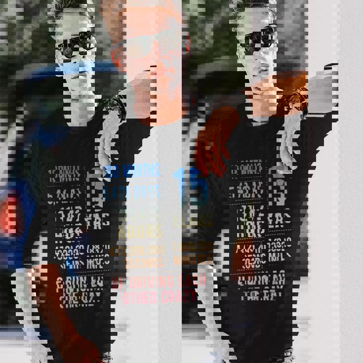 結婚15年 おもしろい 結婚15周年 長袖Tシャツ 彼への贈り物