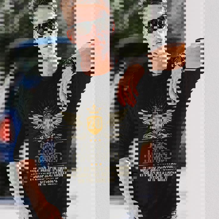 結婚20年 結婚20周年 結婚20周年 結婚記念日 結婚記念日 長袖Tシャツ 彼への贈り物