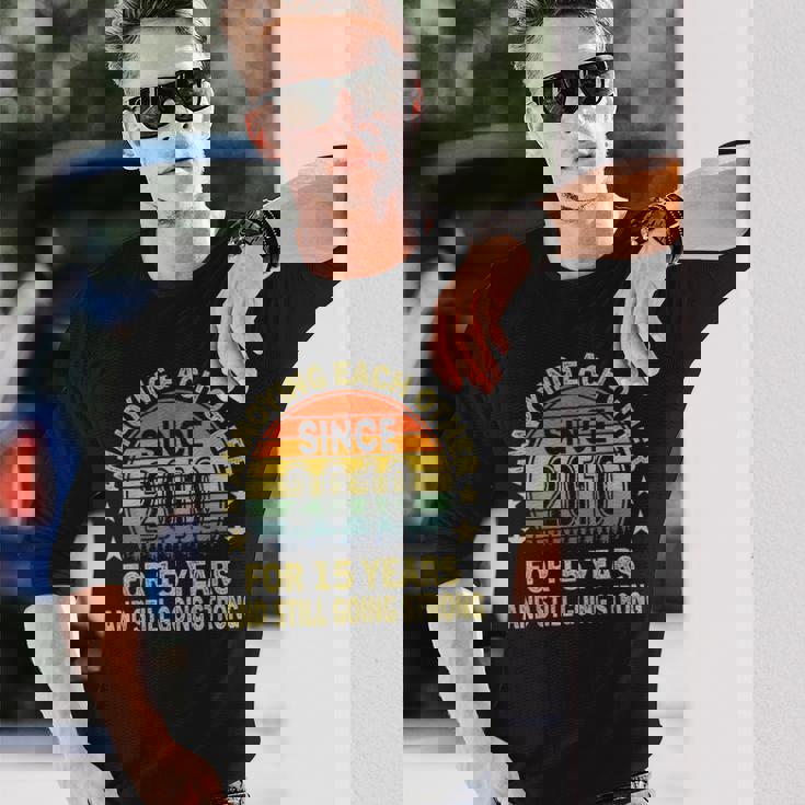 結婚記念日の願い 15年 以来 2010 長袖Tシャツ 彼への贈り物