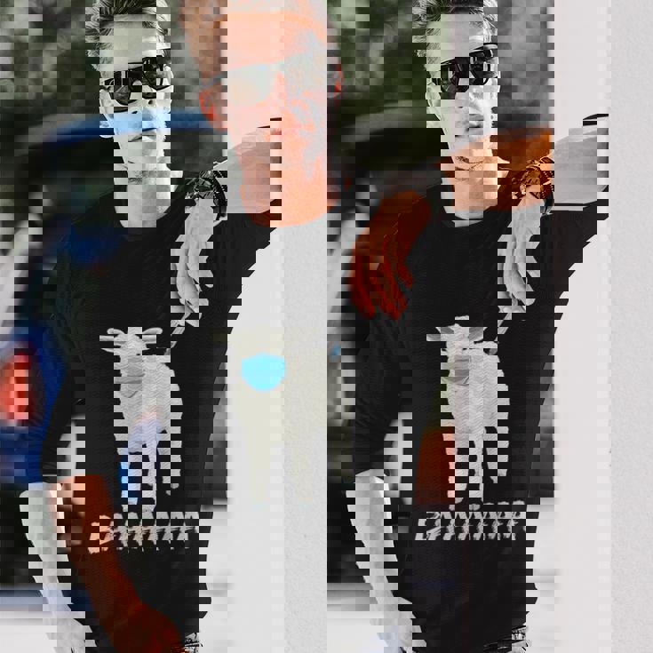 羊または羊 ワクチン防止マスク 長袖Tシャツ 彼への贈り物